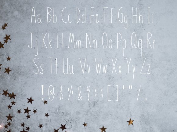 Skinny Butterfly Font PNG with transparent background - Preview 5