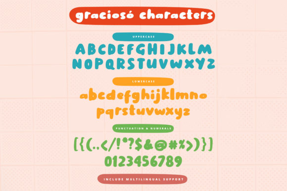 Gracioso Font PNG with transparent background - Preview 4
