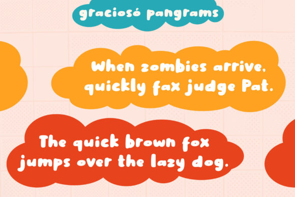 Gracioso Font PNG with transparent background - Preview 6