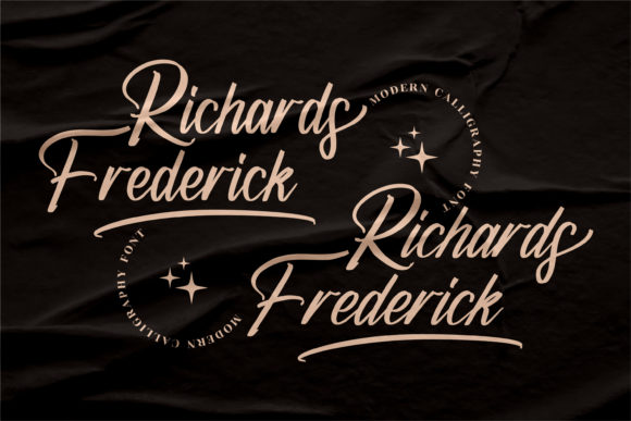 Richards Frederick Font PNG with transparent background - Preview 1