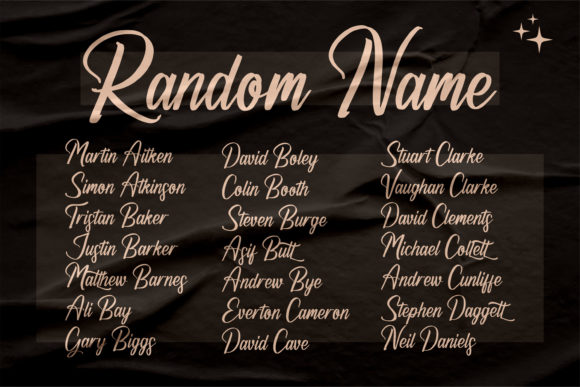 Richards Frederick Font PNG with transparent background - Preview 2