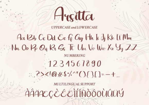 Arsitta Font - Preview 2