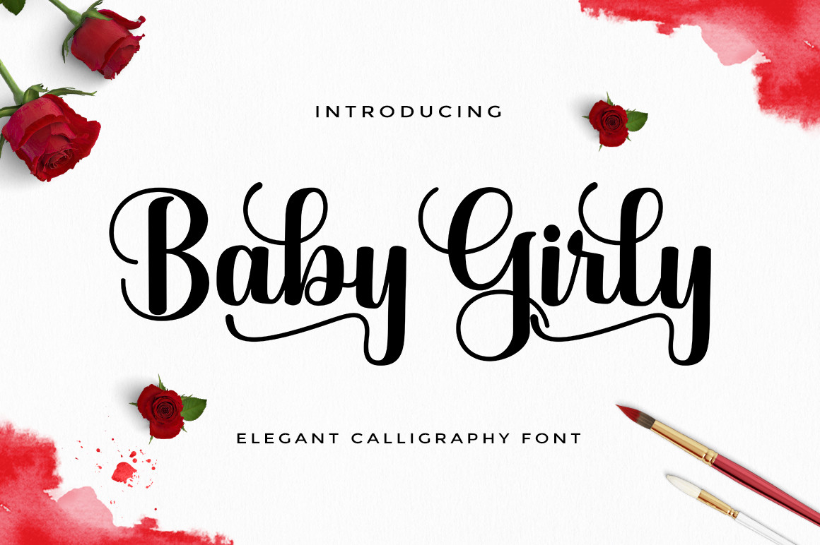 Baby Girly preview — flowing handwritten font