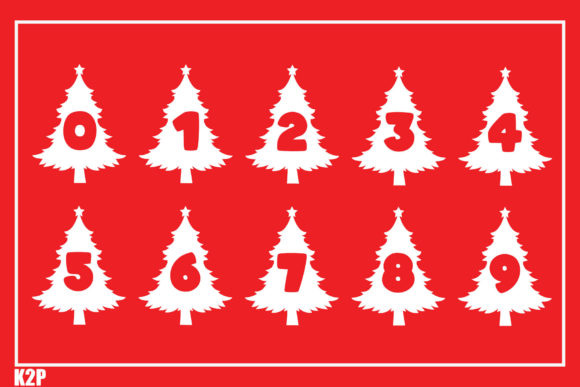 Christmas Tree Font - Preview 2