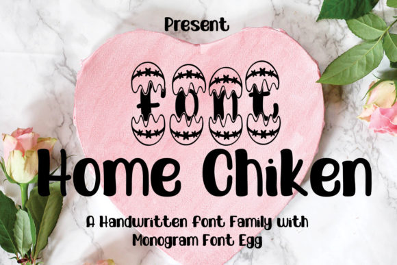 Home Chiken Font Font PNG with transparent background - Preview 1