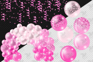 Hot Pink Balloon Arch Clipart Graphic by Digital Curio · Creative Fabrica