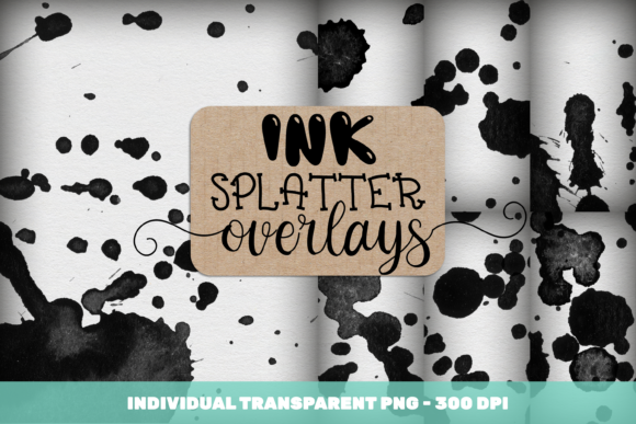 Ink Splatter Overlay Backgrounds