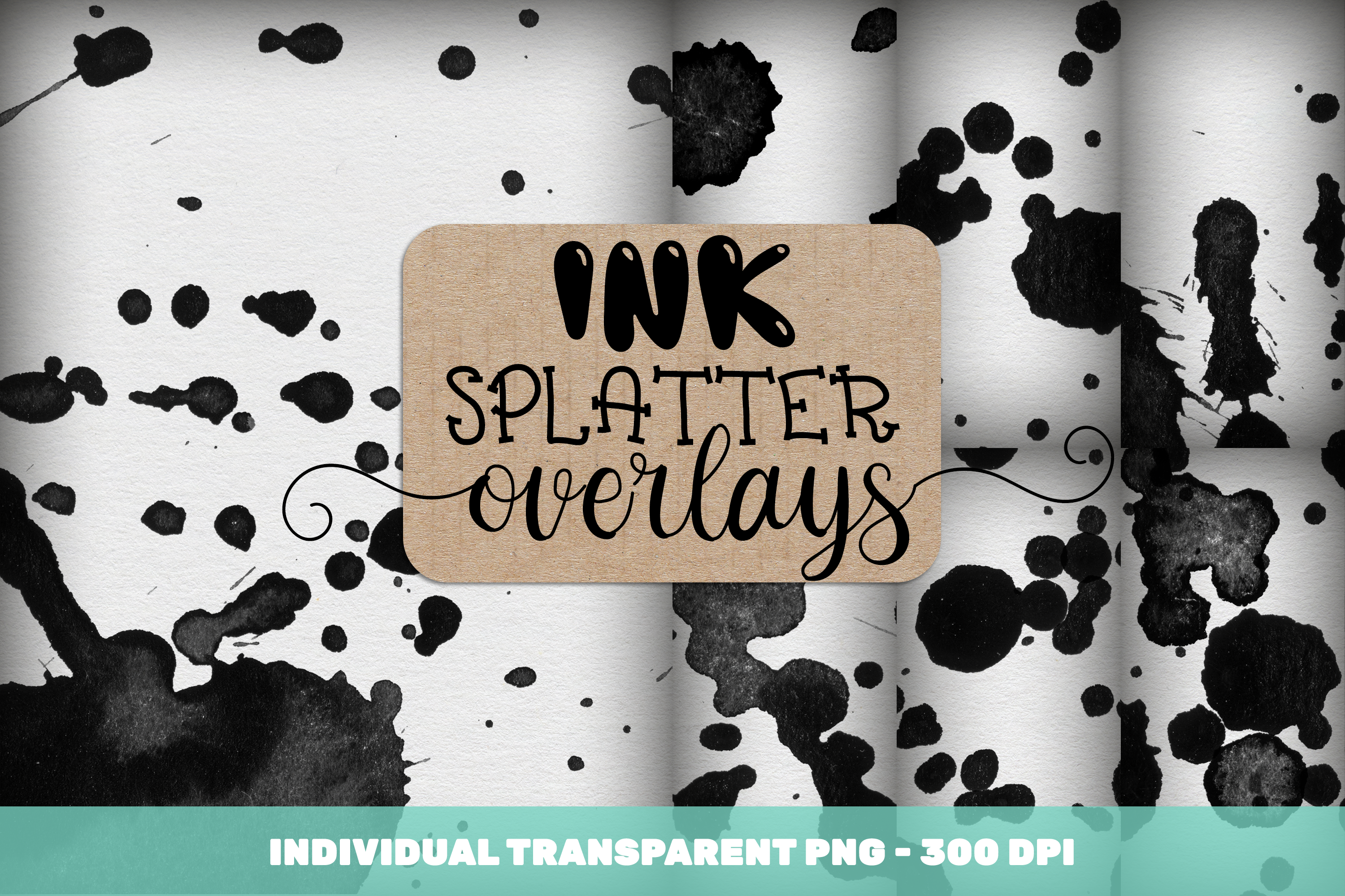 Ink Splatter Overlay Backgrounds