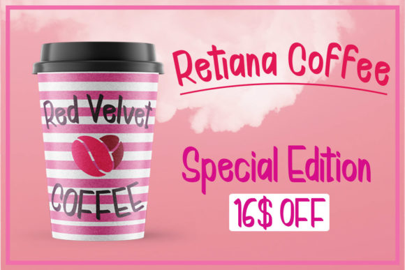 Kattine Font PNG with transparent background - Preview 3