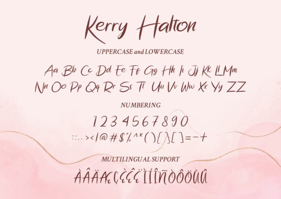 Kerry Halton Font PNG with transparent background - Preview 1