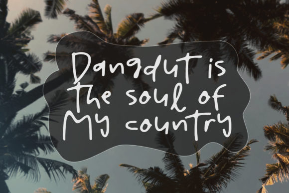 King of Dangdut Font PNG with transparent background - Preview 2