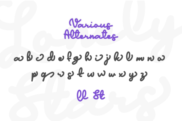 Lonely Star Font PNG with transparent background - Preview 4