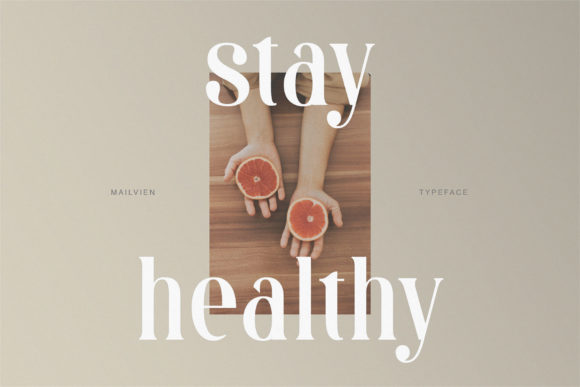 Mailvien Font PNG with transparent background - Preview 1