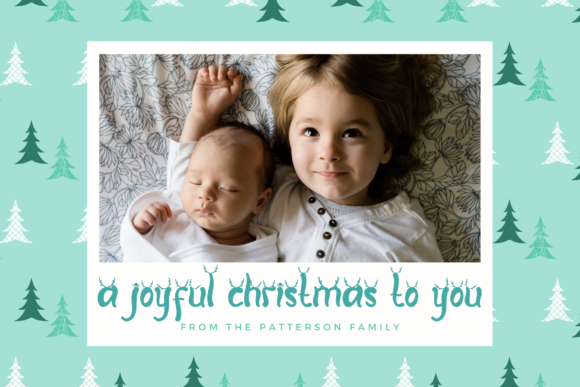 Merry Deer Font PNG with transparent background - Preview 4
