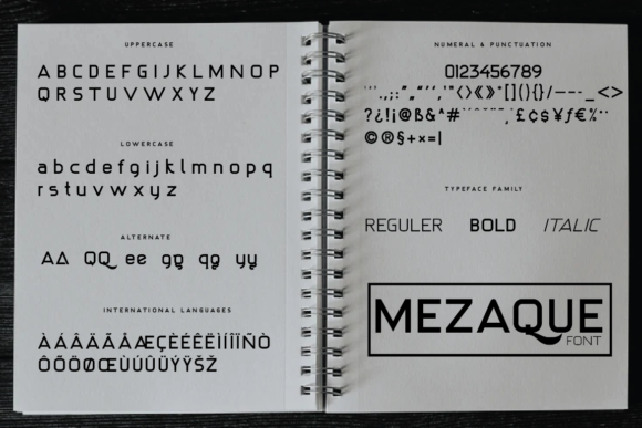Mezaque Font PNG with transparent background - Preview 5