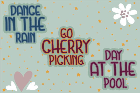Peitago Goulya Font PNG with transparent background - Preview 2