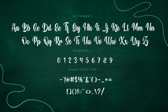 Rayshaline Font PNG with transparent background - Preview 3