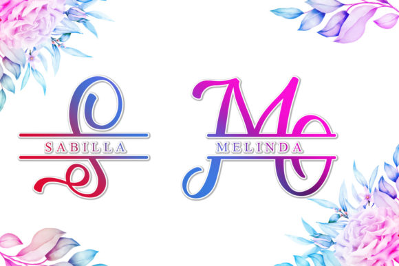 Relina Monogram Font PNG with transparent background - Preview 1
