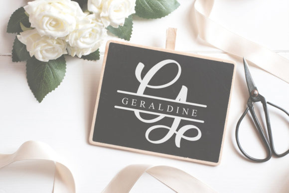 Relina Monogram Font PNG with transparent background - Preview 3