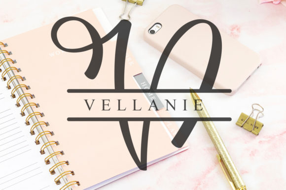 Relina Monogram Font PNG with transparent background - Preview 4