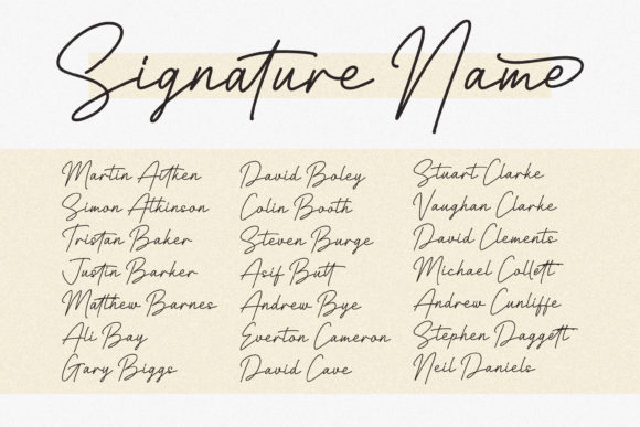 Richard Signatera Font PNG with transparent background - Preview 1