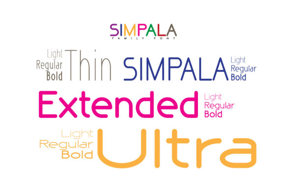 Simpala Font PNG with transparent background - Preview 1
