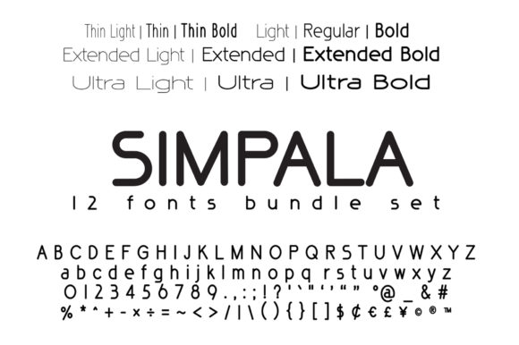 Simpala Font PNG with transparent background - Preview 3