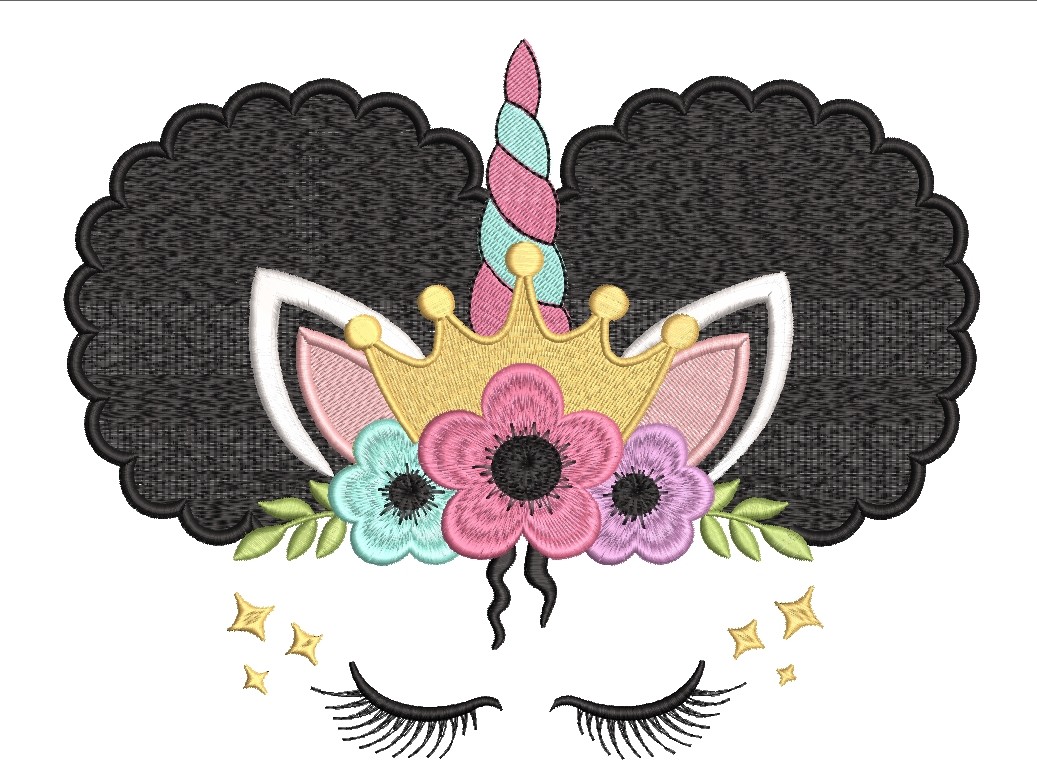 Unicorn Afro Puffs Princess