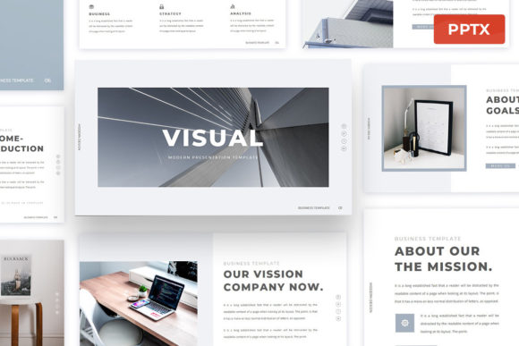 Visual - Minimal Powerpoint Presentation