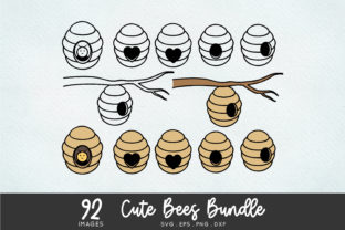 Cute Honey Bee Svg Bundle - Bee Clipart Graphic by peachycottoncandy ...