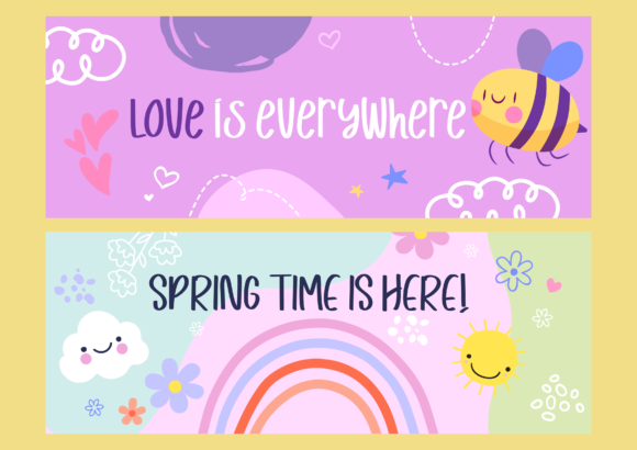 Cute Tuna Font PNG with transparent background - Preview 2