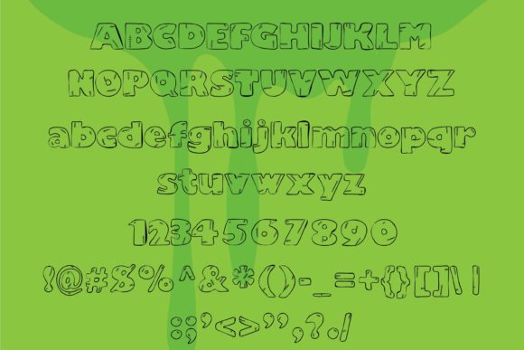 Franken Style Font PNG with transparent background - Preview 5