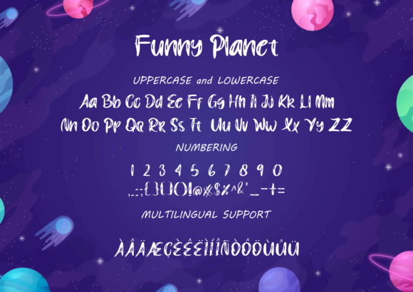Funny Planet Font - Preview 3