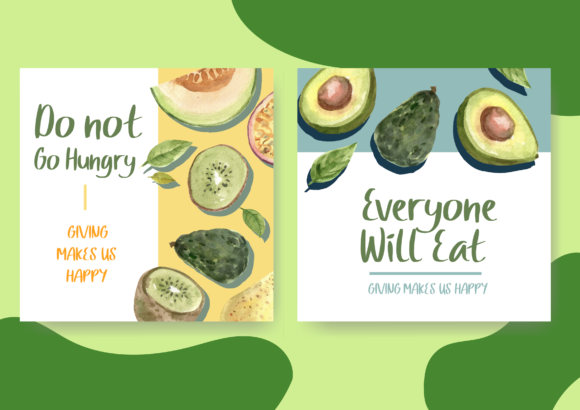 Green Salad Font PNG with transparent background - Preview 2