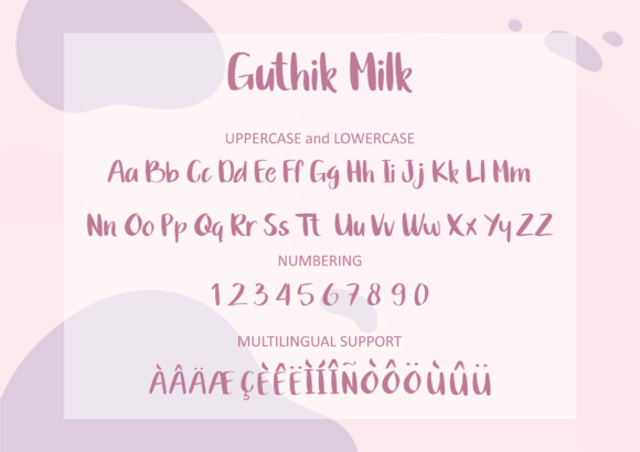 Guthik Milk Font - Preview 1