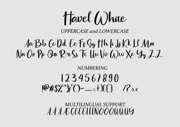 Havel White Font - Preview 1