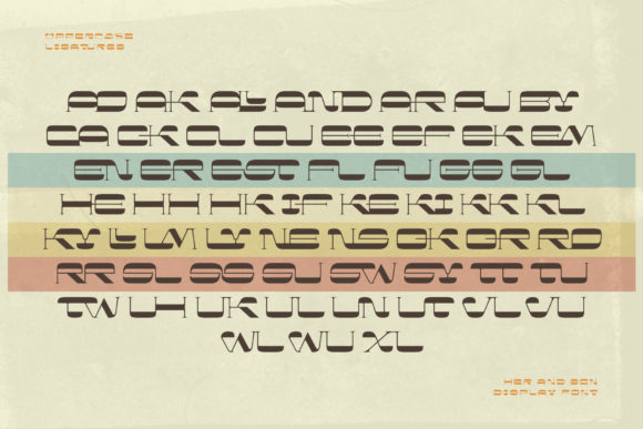Her and Son Font PNG with transparent background - Preview 3