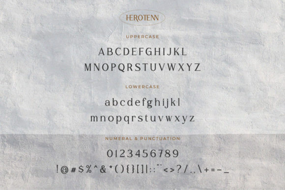 Herotenn Font PNG with transparent background - Preview 6