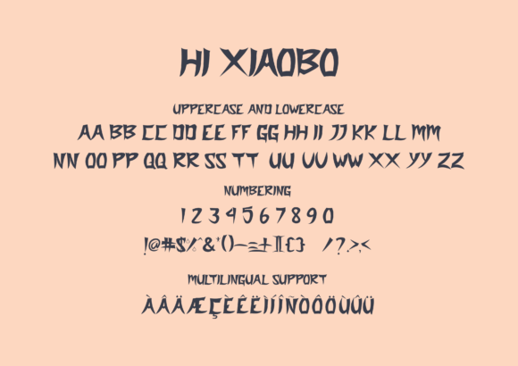 Hi Xiaobo Font PNG with transparent background - Preview 1