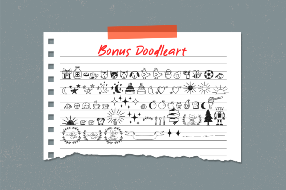Just Note Font font preview - 1
