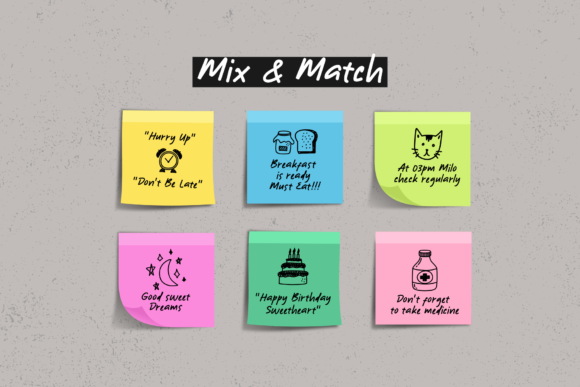 Just Note Font font preview - 2
