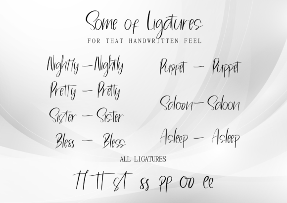 Kissing Sister Font PNG with transparent background - Preview 2