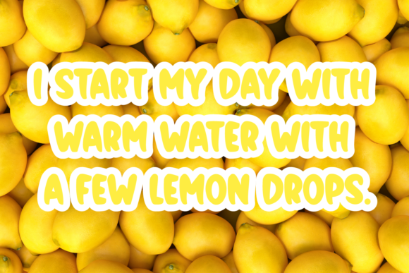 Magic Lemon Font PNG with transparent background - Preview 1