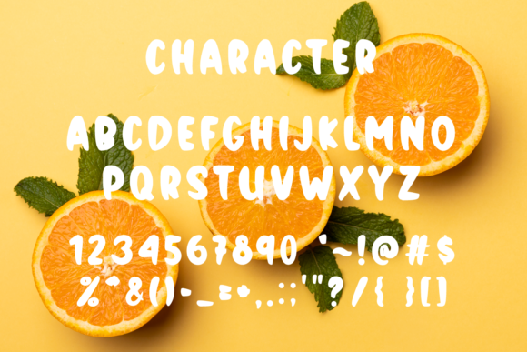 Magic Lemon Font PNG with transparent background - Preview 5