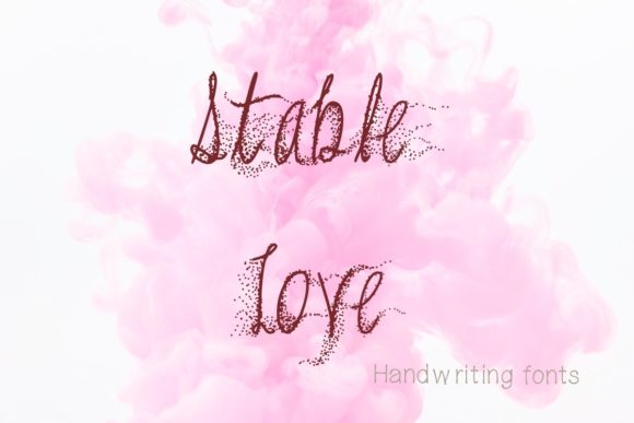 Stable Love Script & Handwritten Font By PeamCreations