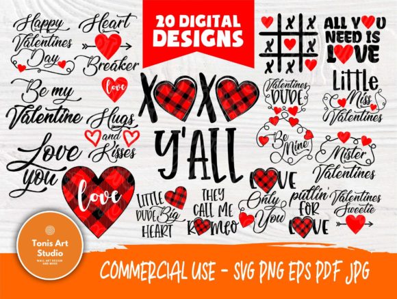 Valentine SVG Bundle, Kids Valentines - SVG and PNG