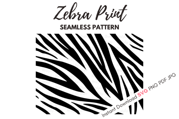Zebra Seamless Print Pattern