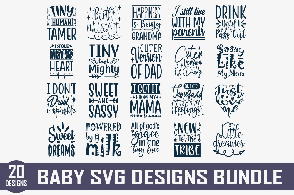 Baby Quotes Designs Bundle Graphic by Expert_Obaidul · Creative Fabrica