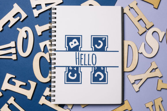 Back to School Monogram Font - Preview 3