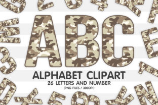 Camo Alphabet Letters Sublimation PNG Graphic by GoodsCute · Creative ...